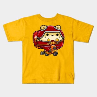 Cute Hamster Food Delivery Driver Kids T-Shirt